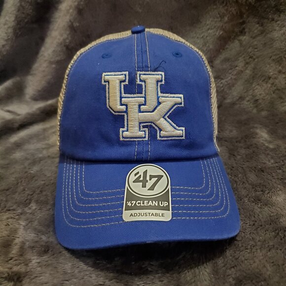 Univ. of Kentucky Wildcats '47 Brand Blue Trawler Clean Up Adjustable Hat/Cap - Picture 1 of 8